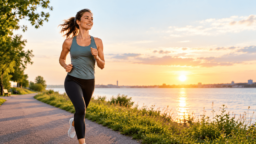 vrouw die aan het hardlopen is