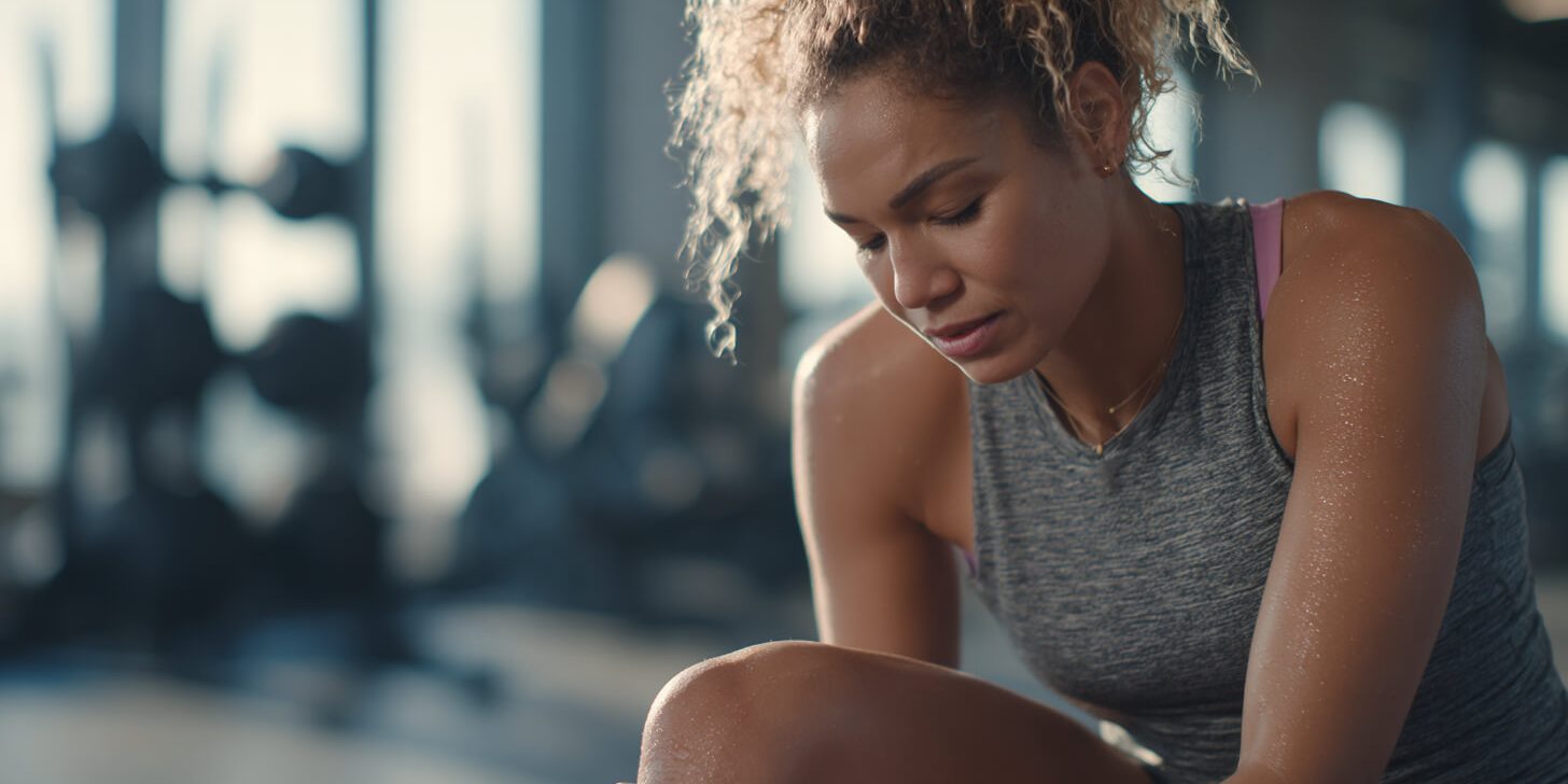 Blessure opgelopen Sporter ervaart kniepijn tijdens training, een veelvoorkomend signaal van terugkerende sportklachten.