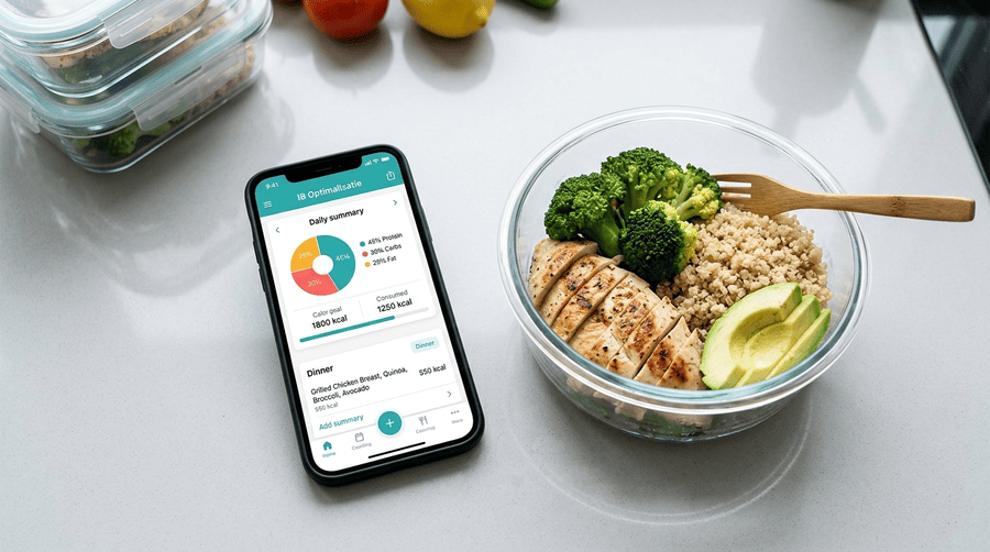 Calorieën en voeding bijhouden in een app